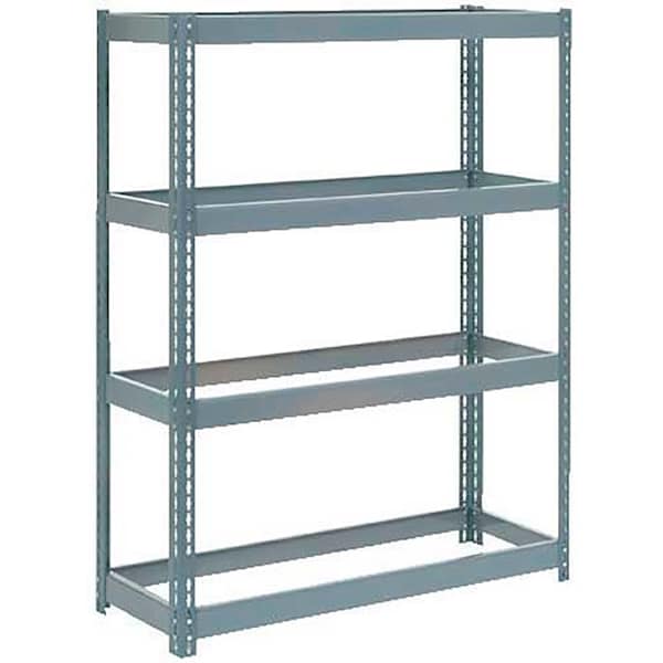 Global Industrial Extra Heavy Duty Shelving 48W x 12D x 72H With 4 Shelves, No Deck, Gray B2297252 - main